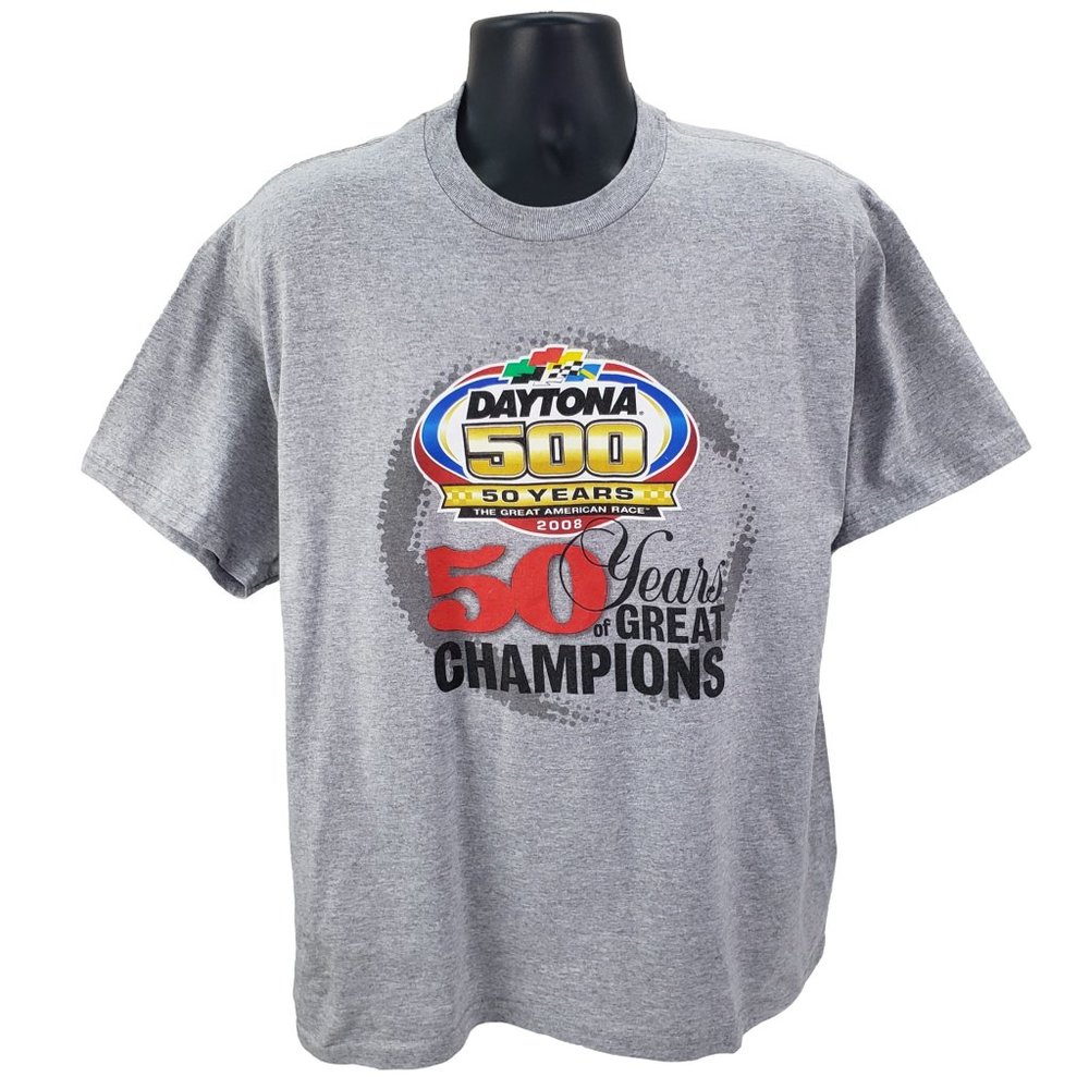 Daytona 500 NASCAR T-Shirt Men's XL Great American Race 50 Year Anniversary 2008